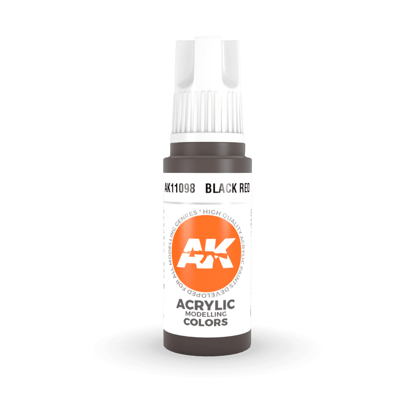 AK Interactive 3rd Gen Acrylic - Black Red 17ml AK11098