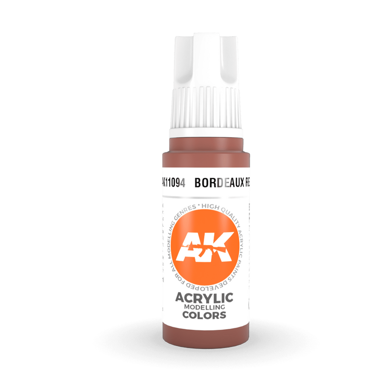AK Interactive 3rd Gen Acrylic - Bordeaux Red 17ml AK11094