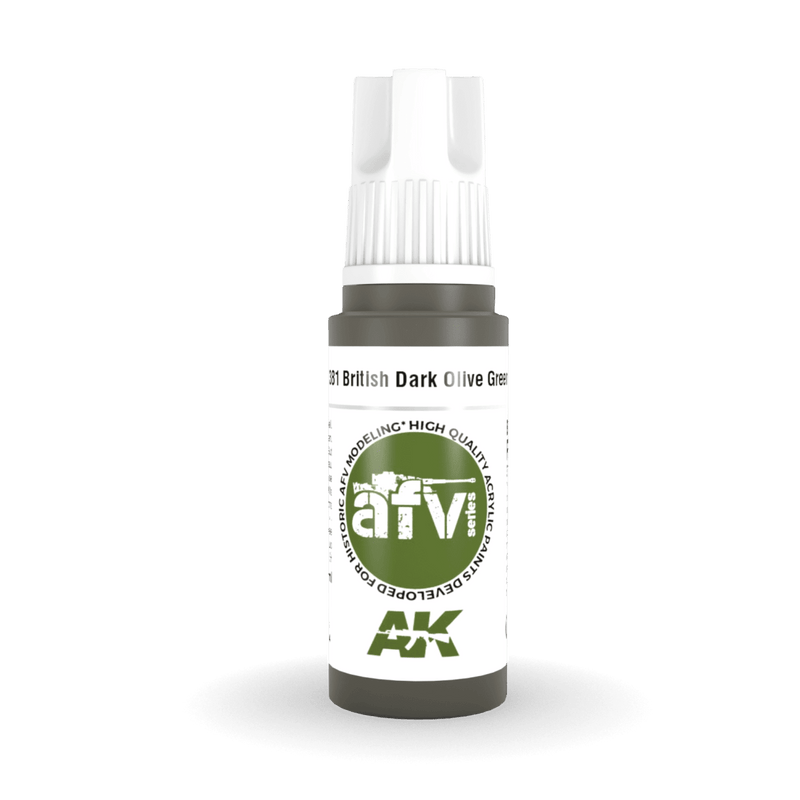 AK Interactive 3rd Gen Acrylic - British Dark Olive Green PFI 17ml AK11381