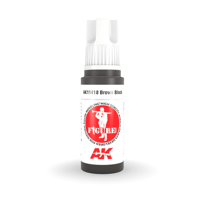 AK Interactive 3rd Gen Acrylic - Brown Black 17ml AK11418
