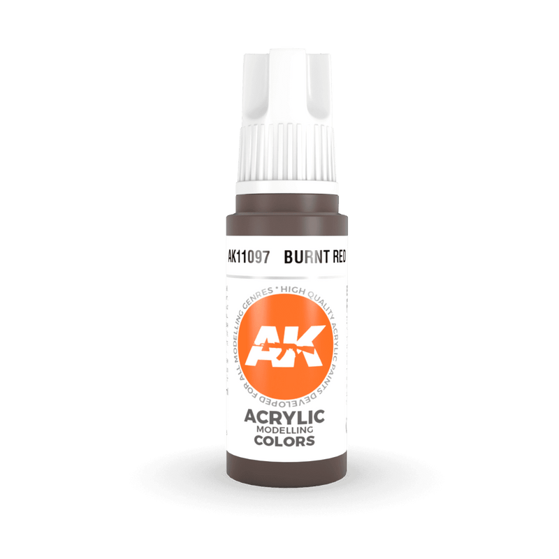AK Interactive 3rd Gen Acrylic - Burnt Red 17ml AK11097