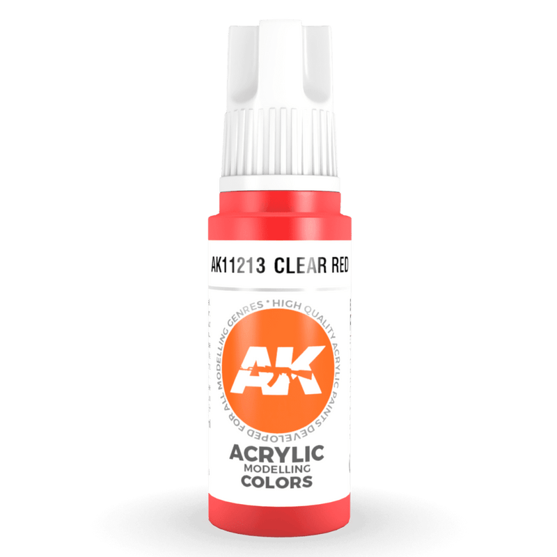 AK Interactive 3rd Gen Acrylic -Clear Red 17ml AK11213