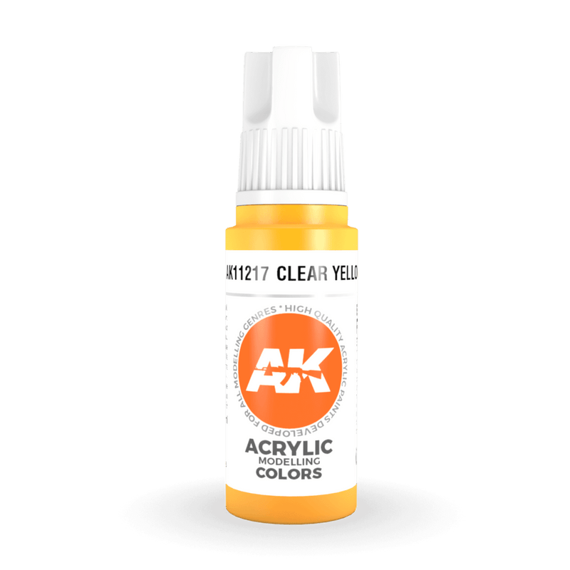 AK Interactive 3rd Gen Acrylic - Clear Yellow 17ml AK11217