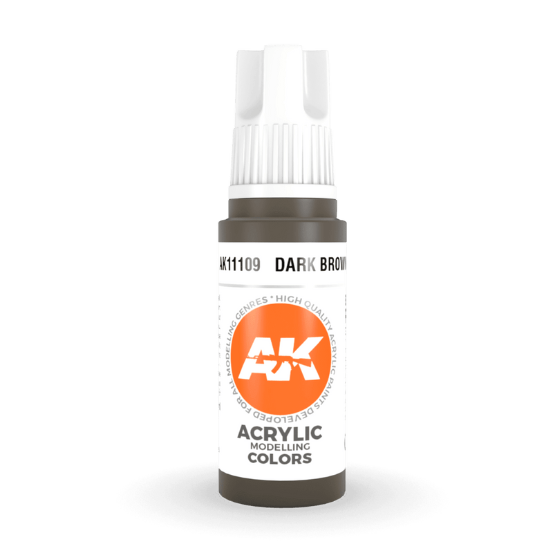AK Interactive 3rd Gen Acrylic - Dark Brown 17ml AK11109