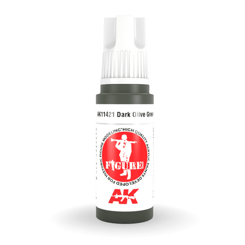 AK Interactive 3rd Gen Acrylic - Dark Olive Green 17ml AK11421