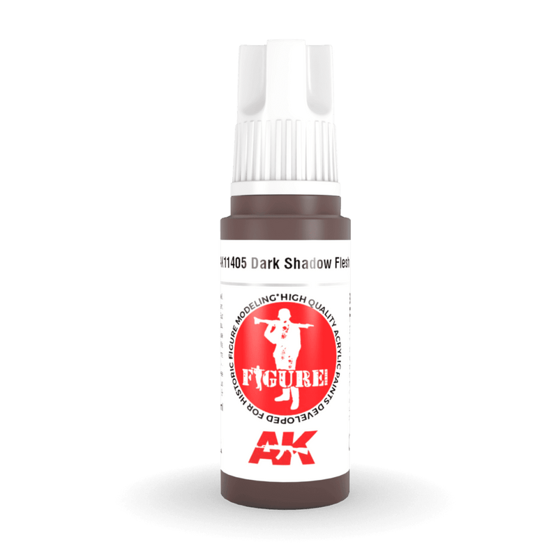 AK Interactive 3rd Gen Acrylic - Dark Shadow Flesh 17ml AK11405