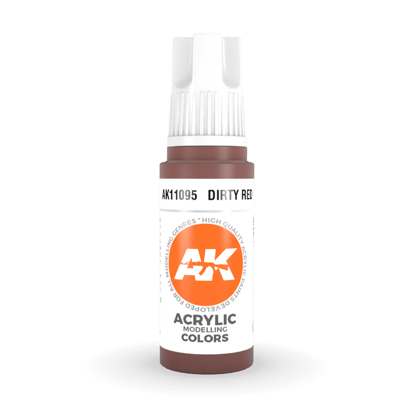 AK Interactive 3rd Gen Acrylic - Dirty Red 17ml AK11095