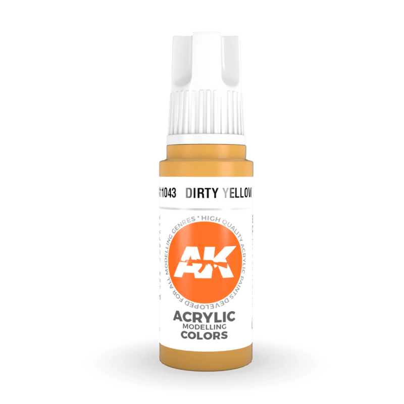 AK Interactive 3rd Gen Acrylic - Dirty Yellow 17ml AK11043