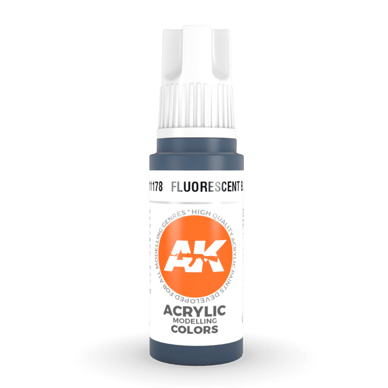 AK Interactive 3rd Gen Acrylic - Fluorescent Blue 17ml AK11178