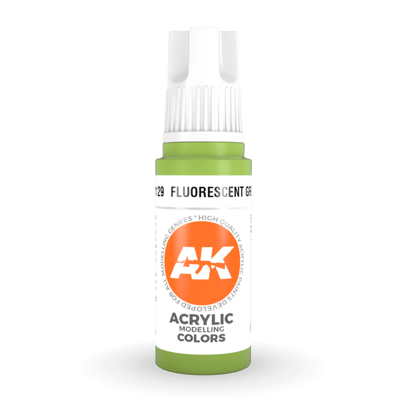 AK Interactive 3rd Gen Acrylic - Fluorescent Green 17ml AK11129