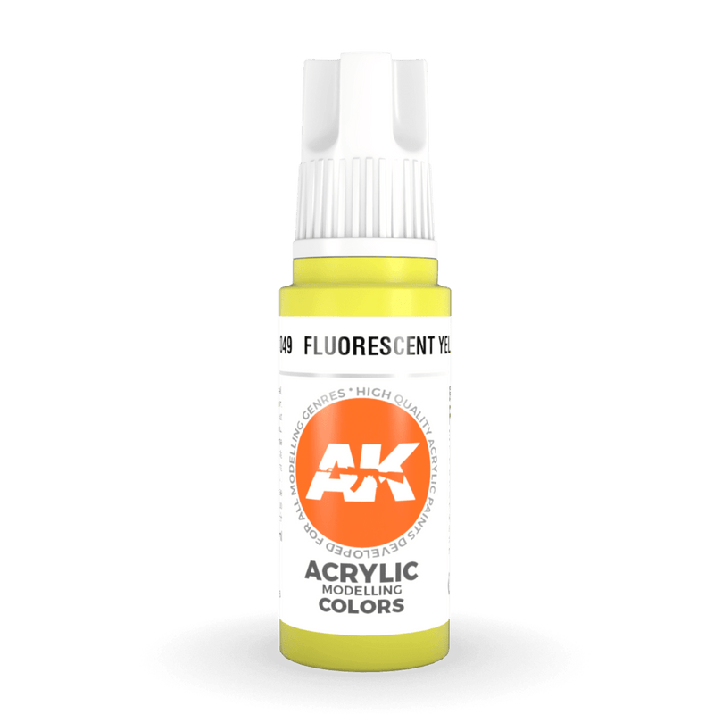 AK Interactive 3rd Gen Acrylic - Fluorescent Yellow 17ml AK11049
