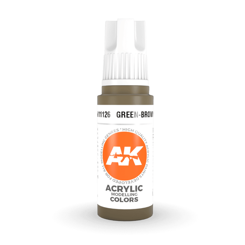 AK Interactive 3rd Gen Acrylic - Green-Brown 17ml AK11126