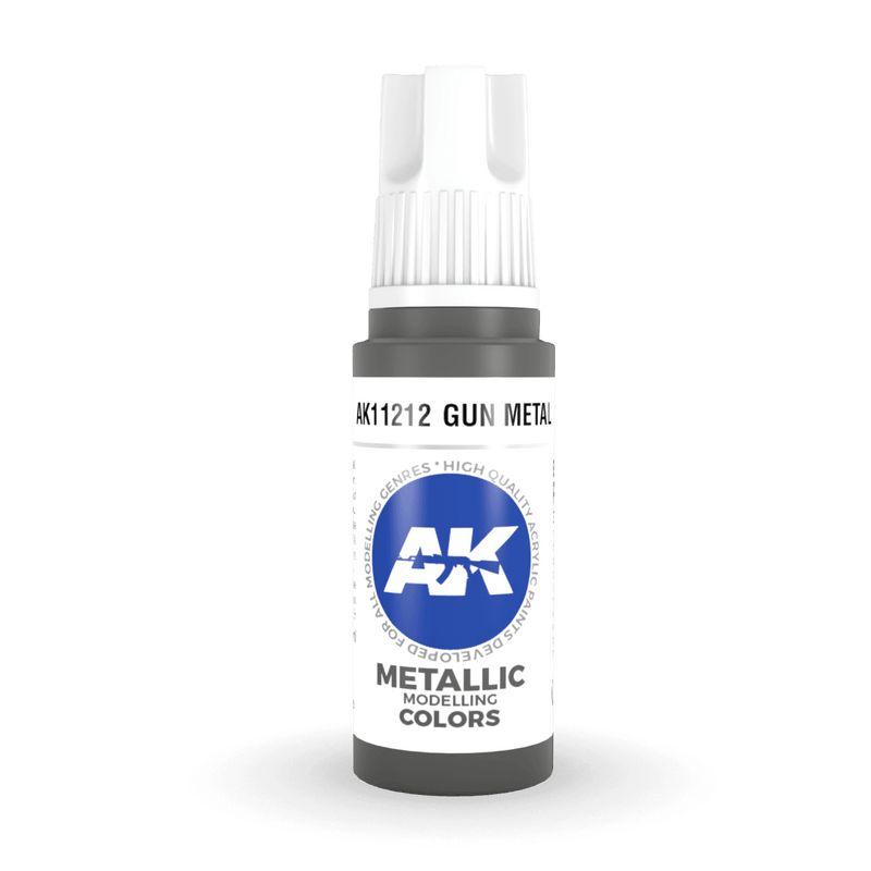 AK Interactive 3rd Gen Acrylic - Gun Metal 17ml AK11212