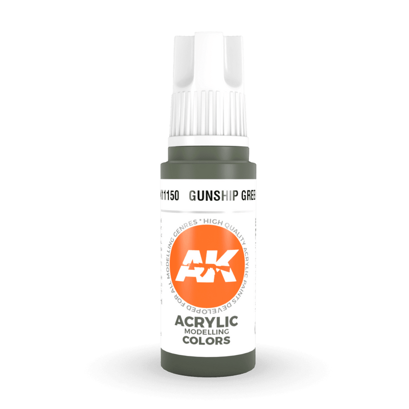 AK Interactive 3rd Gen Acrylic - Gunship Green 17ml AK11150