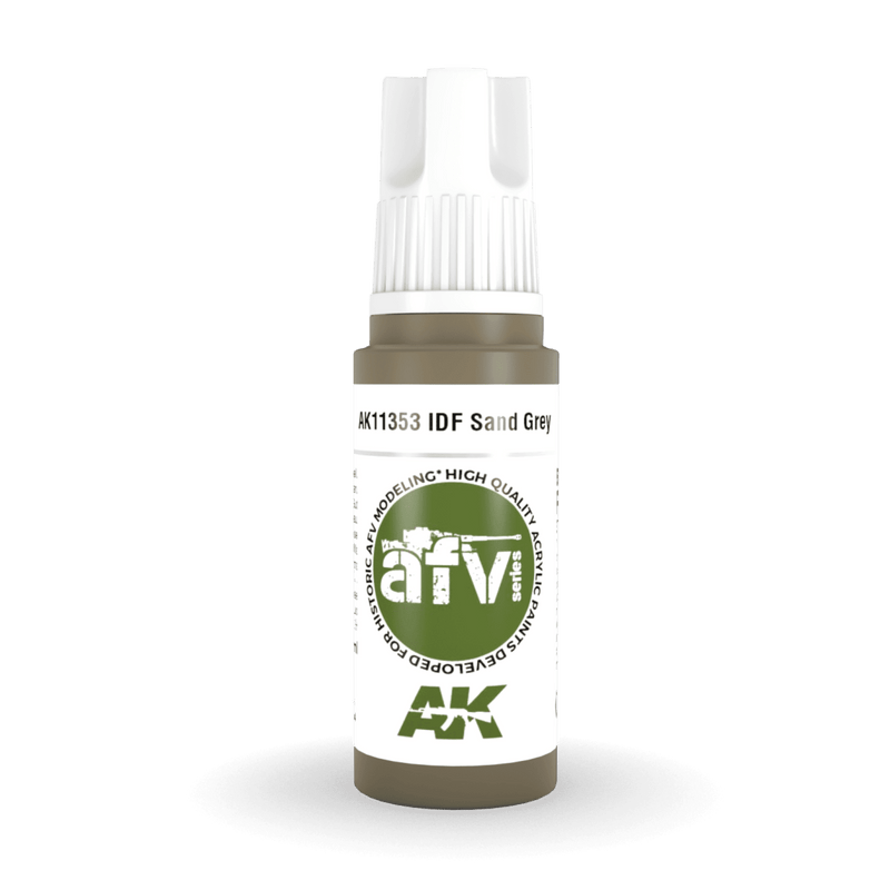 AK Interactive 3rd Gen Acrylic - IDF Sand Grey 1970s-1980s 17ml AK11353