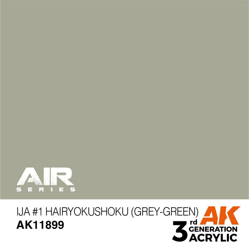 AK Interactive 3rd Gen Acrylic IJA #1 Hairyokushoku (Grey-Green) AK11899