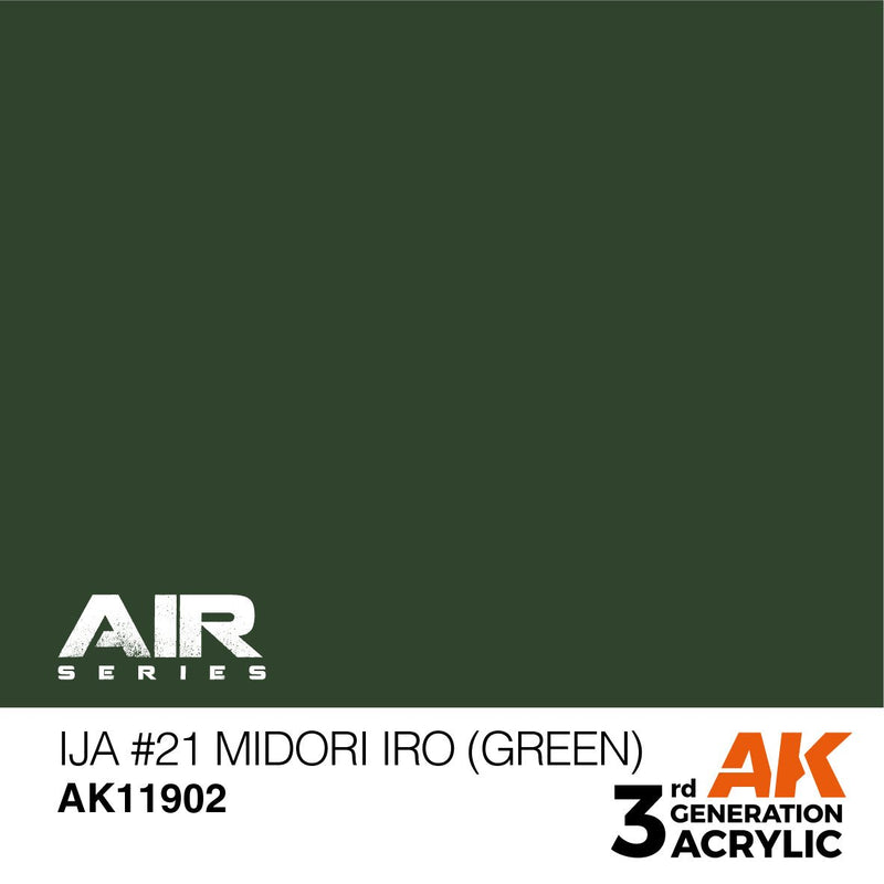 AK Interactive 3rd Gen Acrylic IJA #21 Midori iro (Green) AK11902