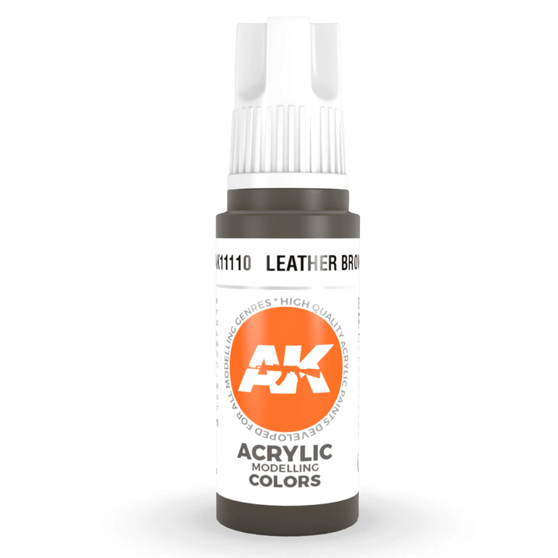 AK Interactive 3rd Gen Acrylic - Leather Brown 17ml AK11110