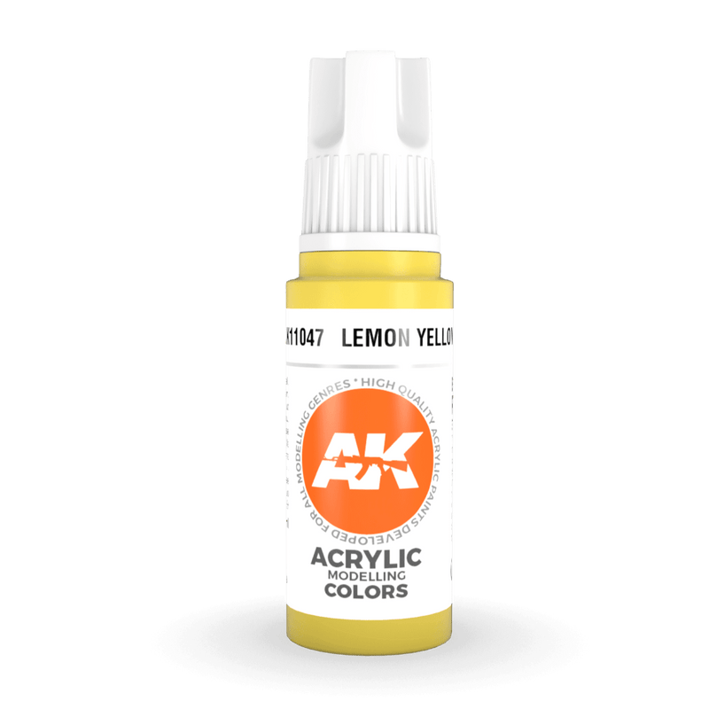 AK Interactive 3rd Gen Acrylic - Lemon Yellow 17ml AK11047