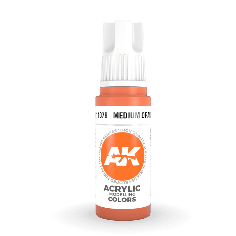AK Interactive 3rd Gen Acrylic - Medium Orange 17ml AK11078