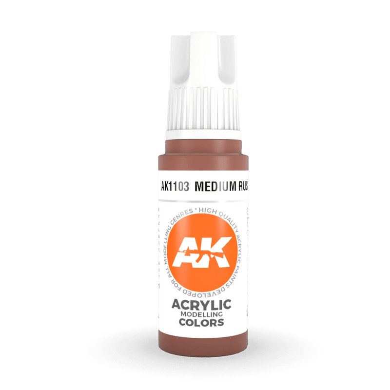 AK Interactive 3rd Gen Acrylic - Medium Rust 17ml AK11103
