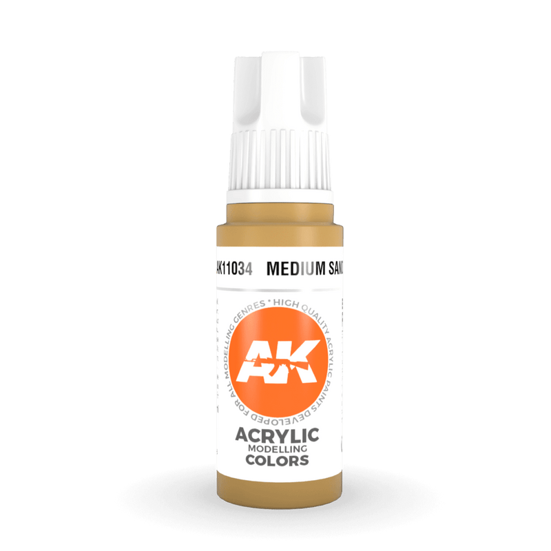AK Interactive 3rd Gen Acrylic - Medium Sand 17ml AK11034