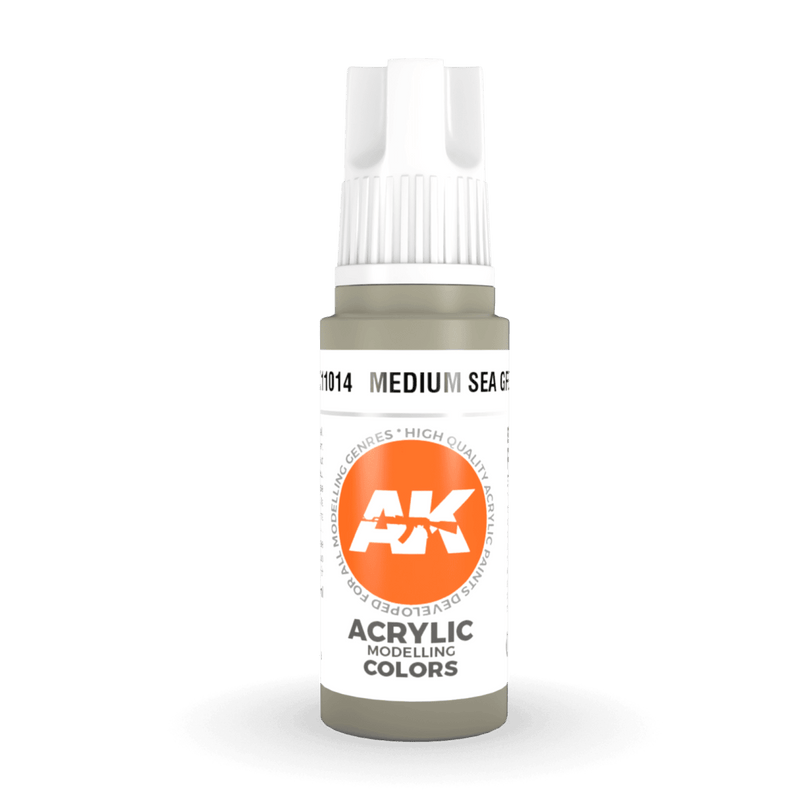 AK Interactive 3rd Gen Acrylic - Medium Sea Grey 17ml AK11014