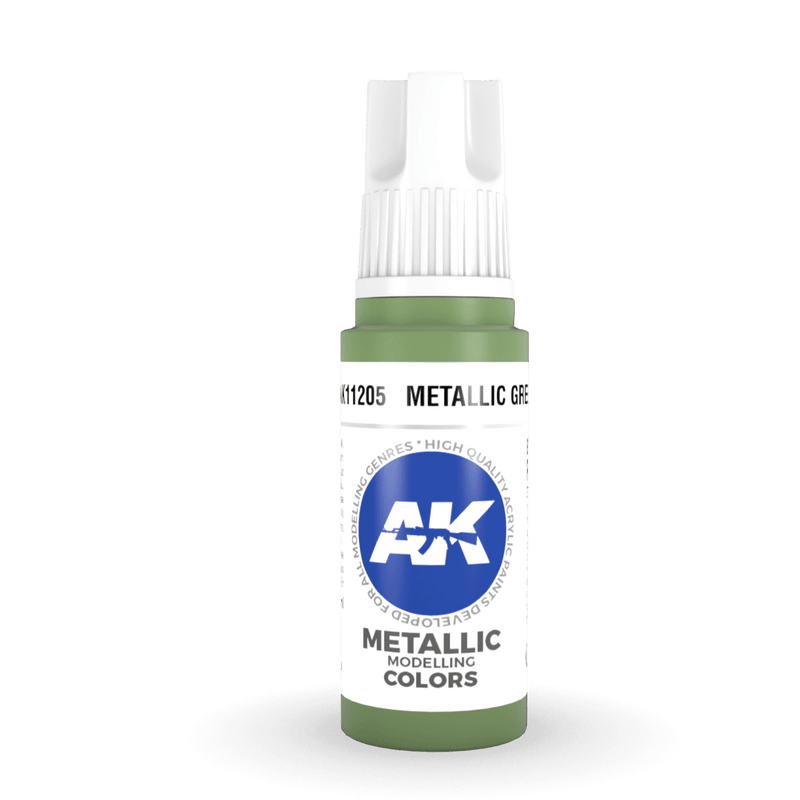AK Interactive 3rd Gen Acrylic - Metallic Green 17ml AK11205