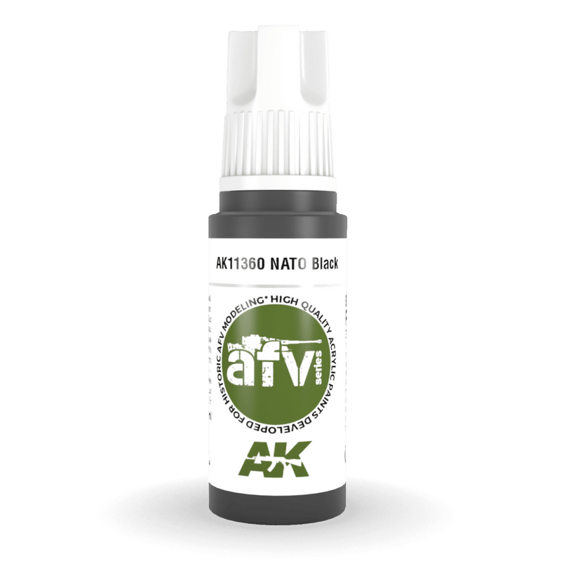 AK Interactive 3rd Gen Acrylic - NATO Black 17ml AK11360
