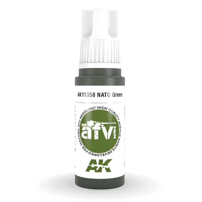 AK Interactive 3rd Gen Acrylic - NATO Green 17ml AK11358