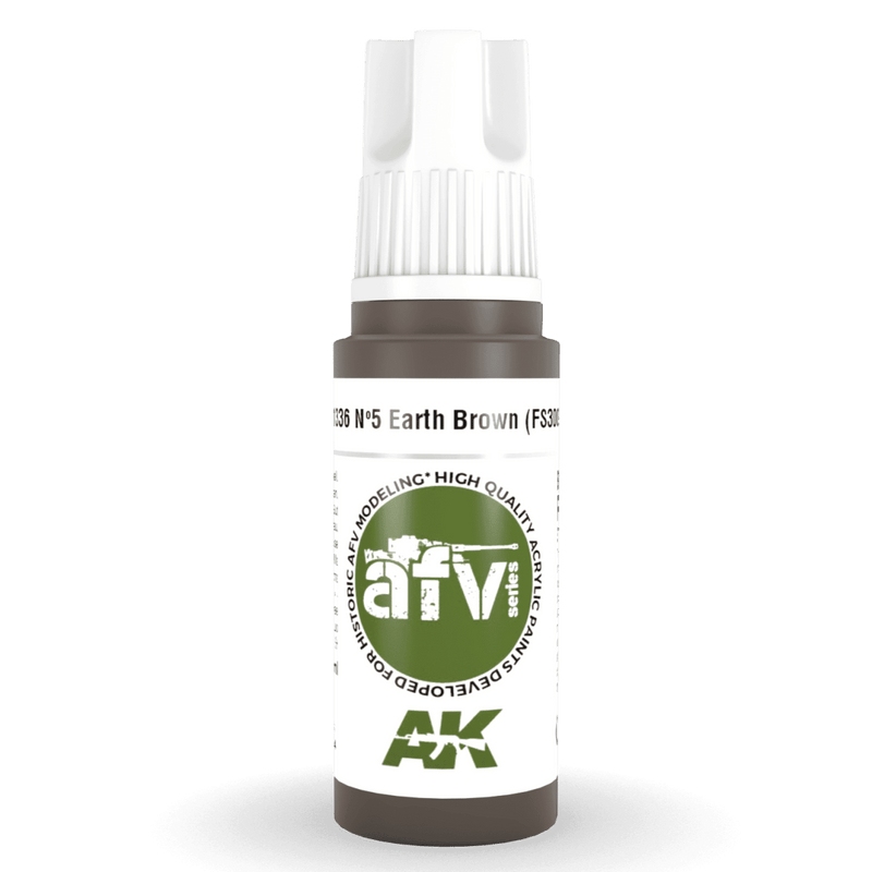 AK Interactive 3rd Gen Acrylic - Nº5 Earth Brown (FS30099) 17ml (AK11336)