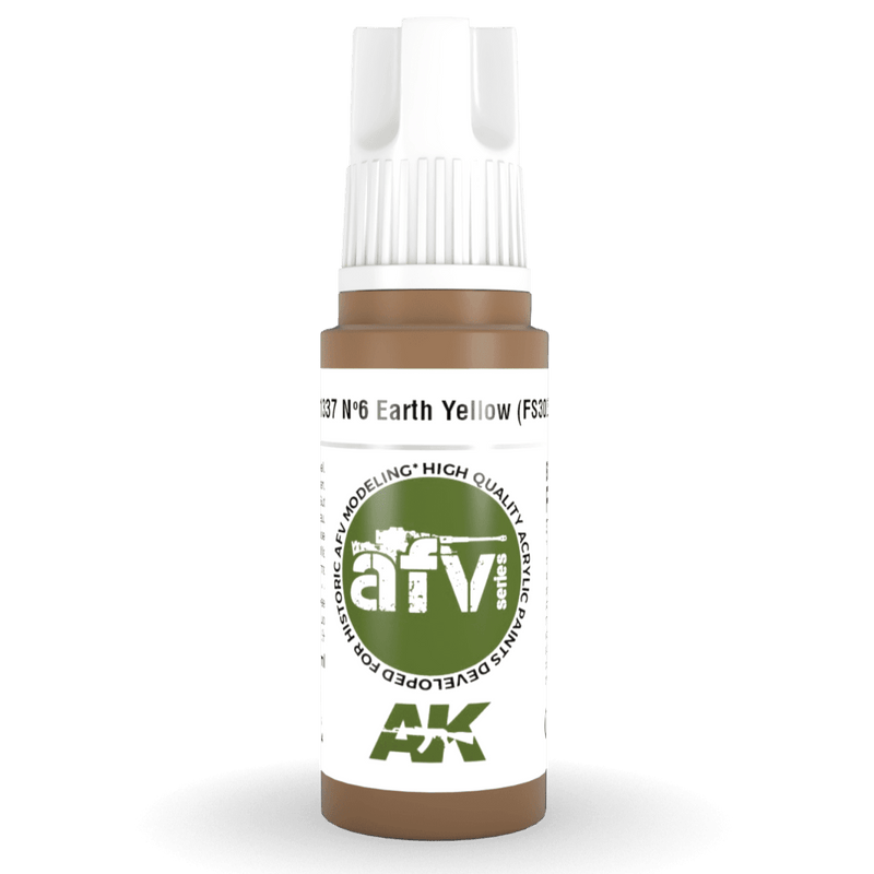 AK Interactive 3rd Gen Acrylic - Nº6 Earth Yellow (FS30257) 17ml (AK11337)