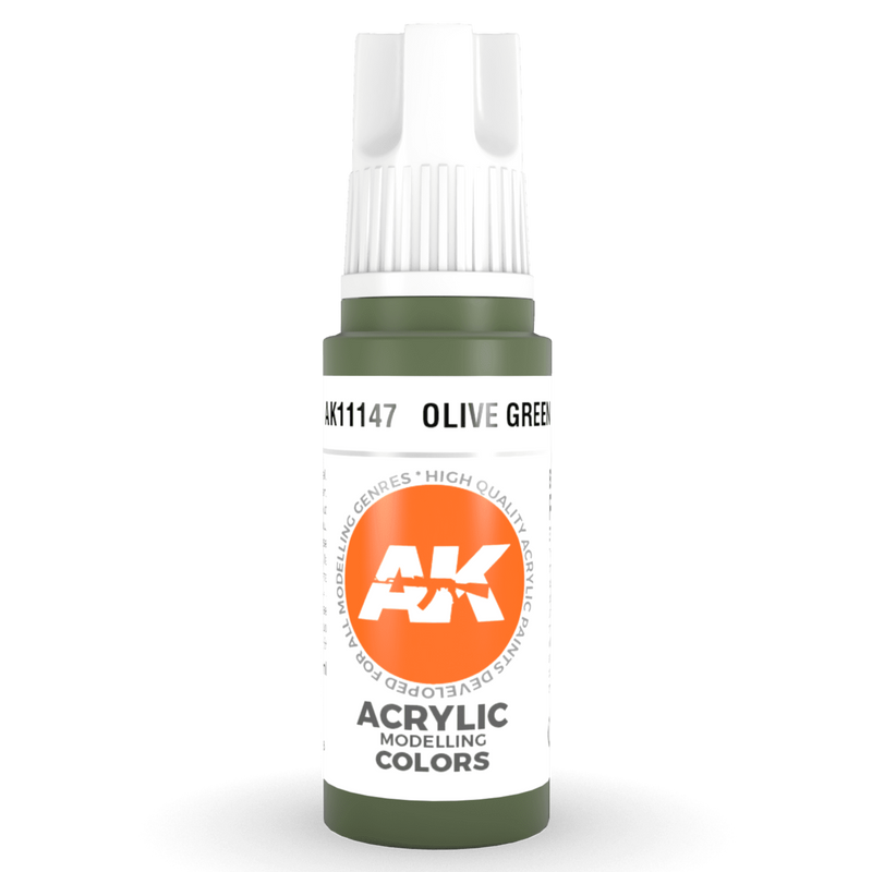 AK Interactive 3rd Gen Acrylic - Olive Green 17ml AK11147