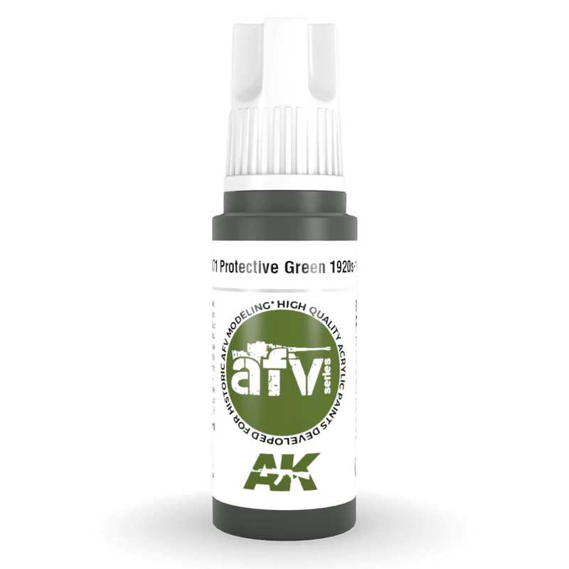 AK Interactive - 3rd Gen Acrylic - Protective Green 1920s-1930s 17ml AK11371