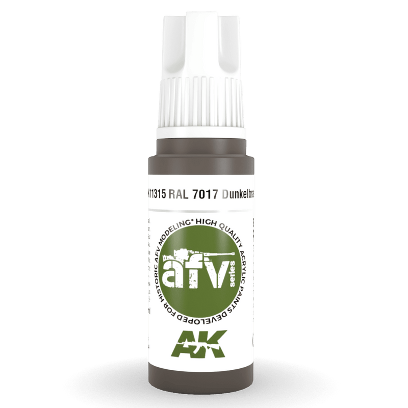 AK Interactive 3rd Gen Acrylic - RAL 7017 Dunkelbraun 17ml AK11315
