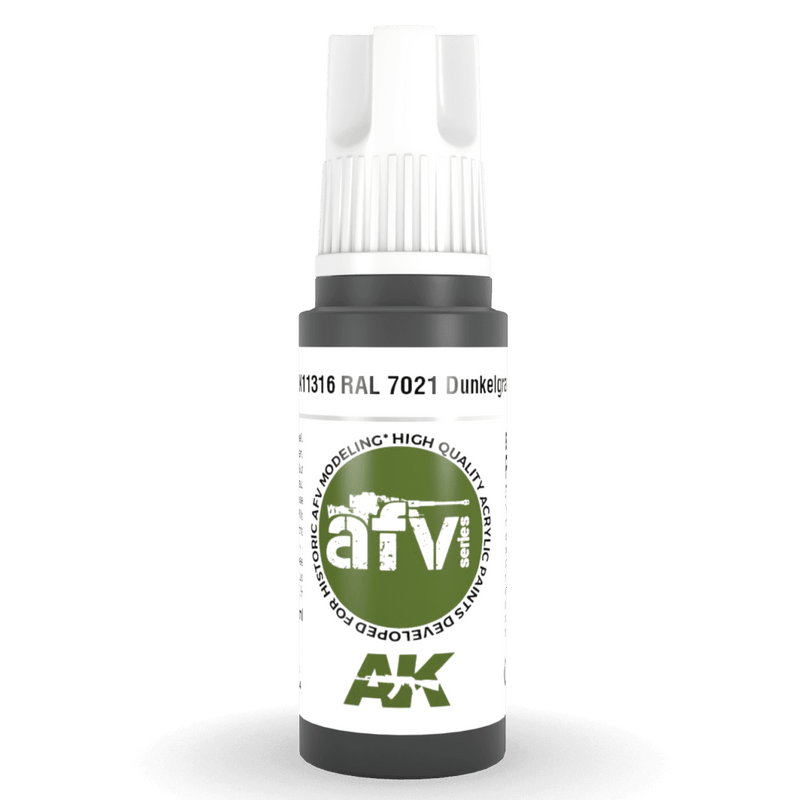 AK Interactive 3rd Gen Acrylic - RAL 7021 Dunkelgrau 17ml AK11316
