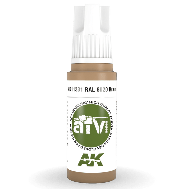 AK Interactive 3rd Gen Acrylic - RAL 8020 Braun 17ml AK11331
