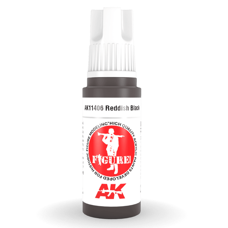 AK Interactive 3rd Gen Acrylic - Reddish Black 17ml AK11406