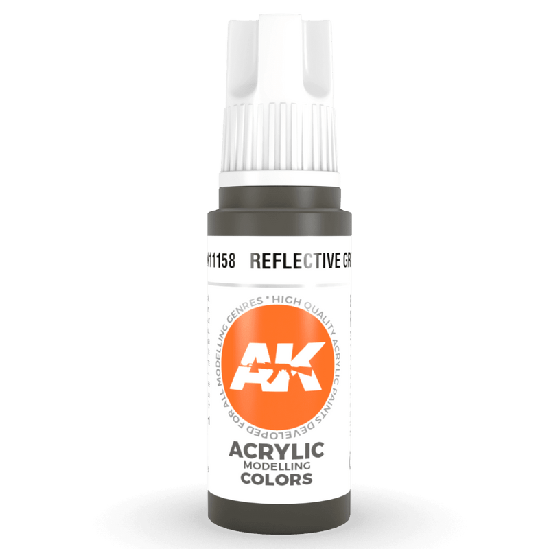 AK Interactive 3rd Gen Acrylic - Reflective Green 17ml AK11158