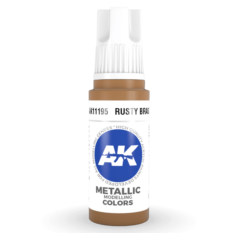 AK Interactive 3rd Gen Acrylic - Rusty Brass 17ml (AK11195)