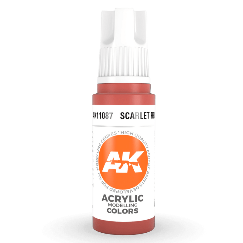 AK Interactive 3rd Gen Acrylic - Scarlet Red 17ml AK11087