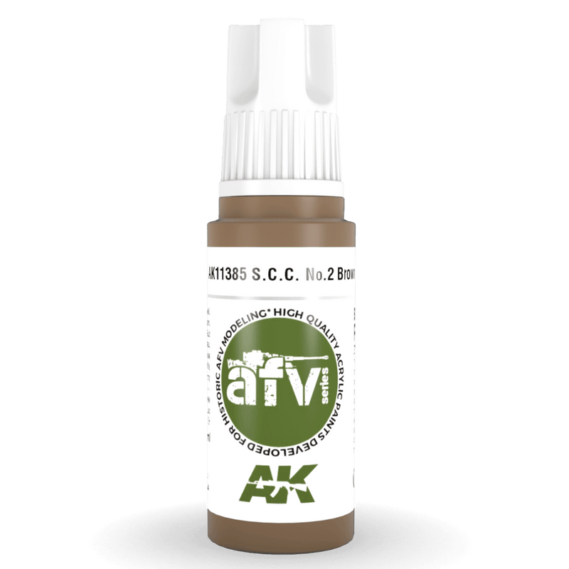 AK Interactive 3rd Gen Acrylic - S.C.C. No.2 Brown 17ml AK11385