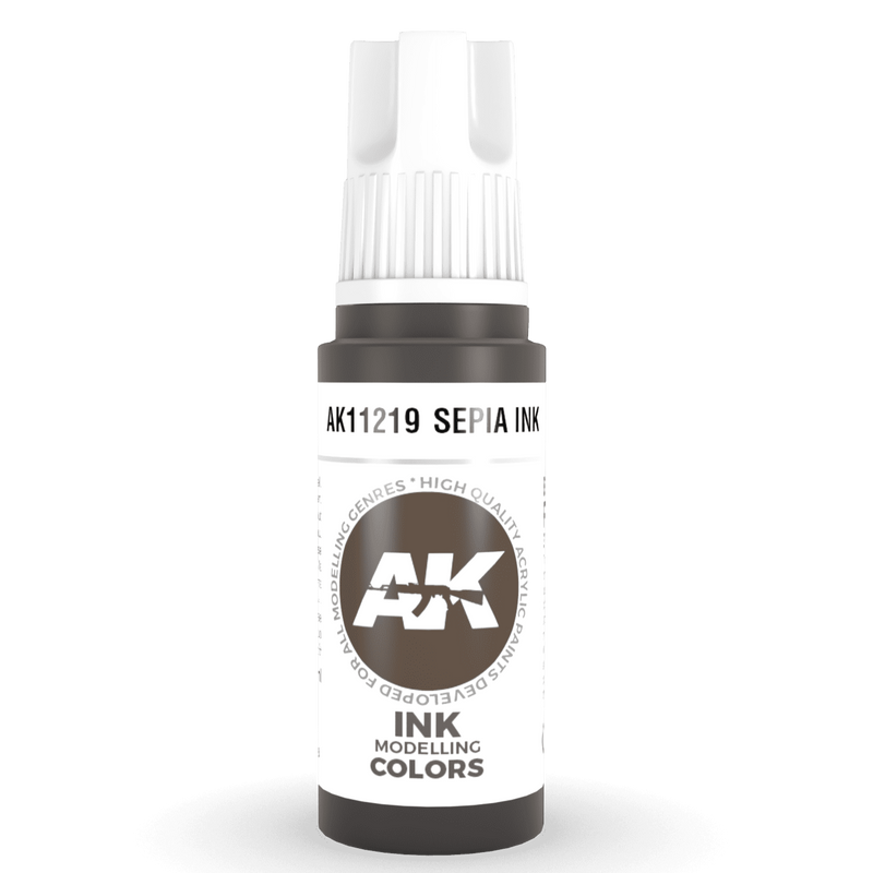 AK Interactive 3rd Gen Acrylic - Sepia INK 17ml AK11219