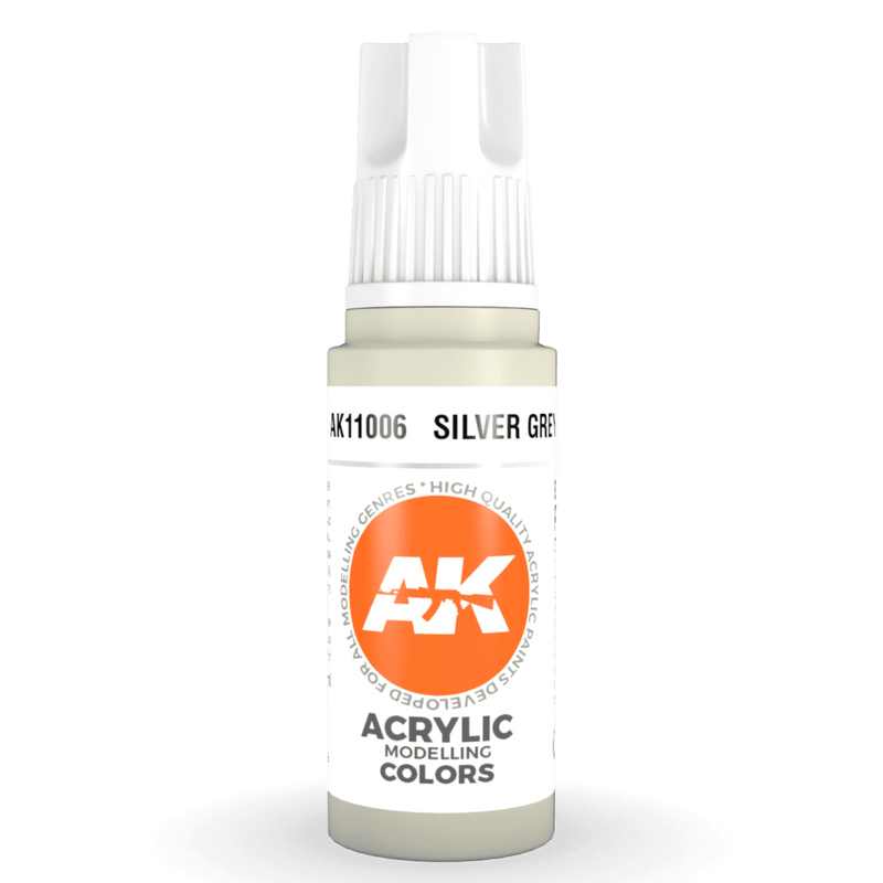 AK Interactive 3rd Gen Acrylic - Silver Grey 17ml AK11006