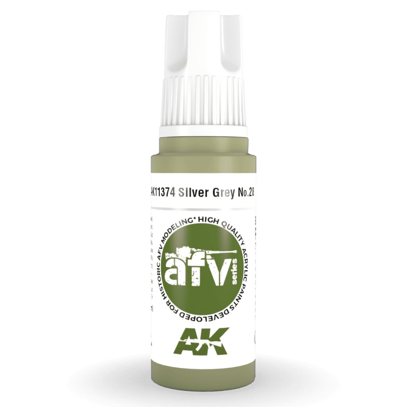 AK Interactive 3rd Gen Acrylic - Silver Grey No.28 17ml AK11374
