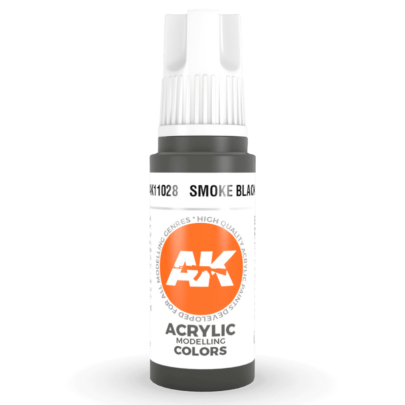 AK Interactive 3rd Gen Acrylic - Smoke Black 17ml AK11028