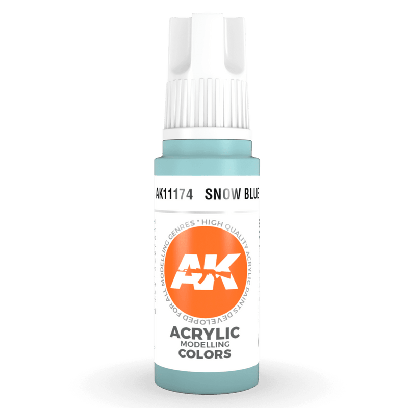AK Interactive 3rd Gen Acrylic - Snow Blue 17ml AK11174