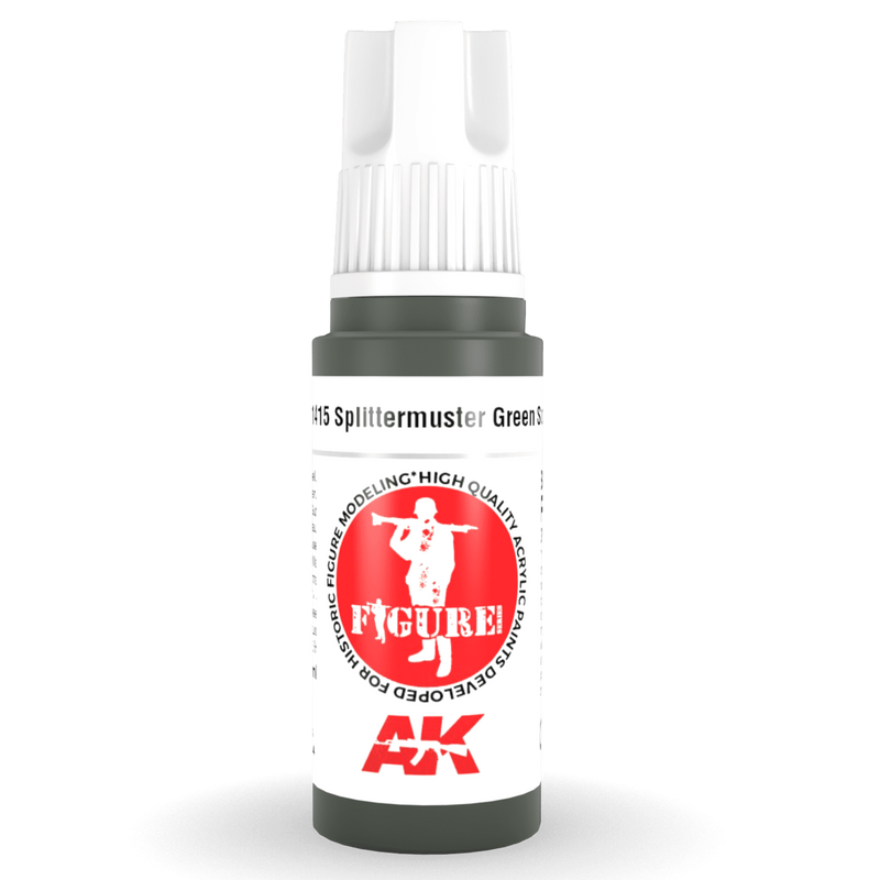 AK Interactive 3rd Gen Acrylic - Splittermuster Green Spots 17ml AK11415