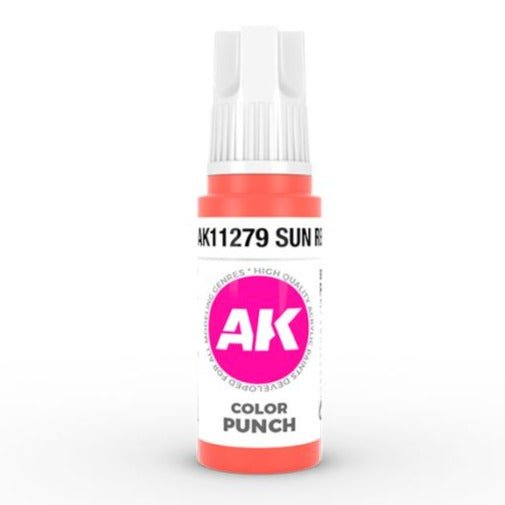 AK Interactive 3rd Gen Acrylic - Sun Red Color Punch AK11279