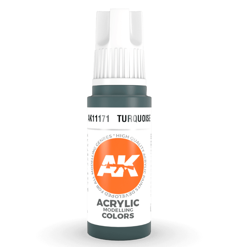 AK Interactive 3rd Gen Acrylic - Turquoise 17ml AK11171